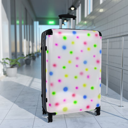 "birthday cake polka dot" airbrush suitcase