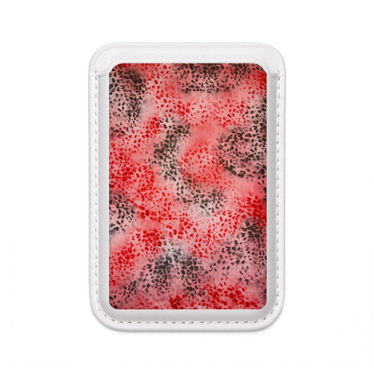 "red cheetah" airbrush vegan wallet (Magsafe® Compatible)