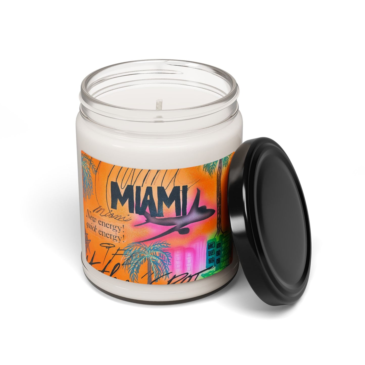 "miami, fl" airbrush soy candle