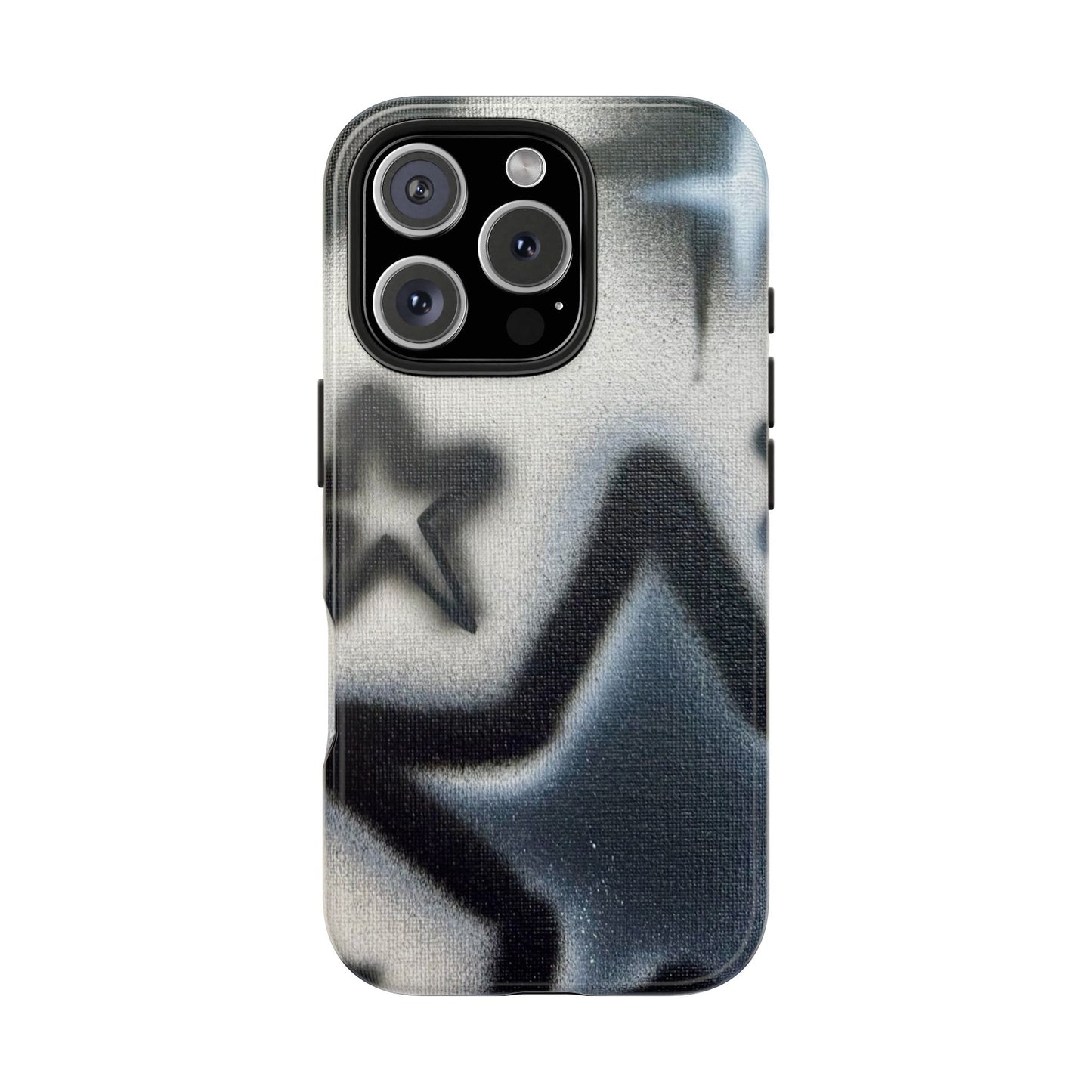 "black & white stars" airbrush iPhone case