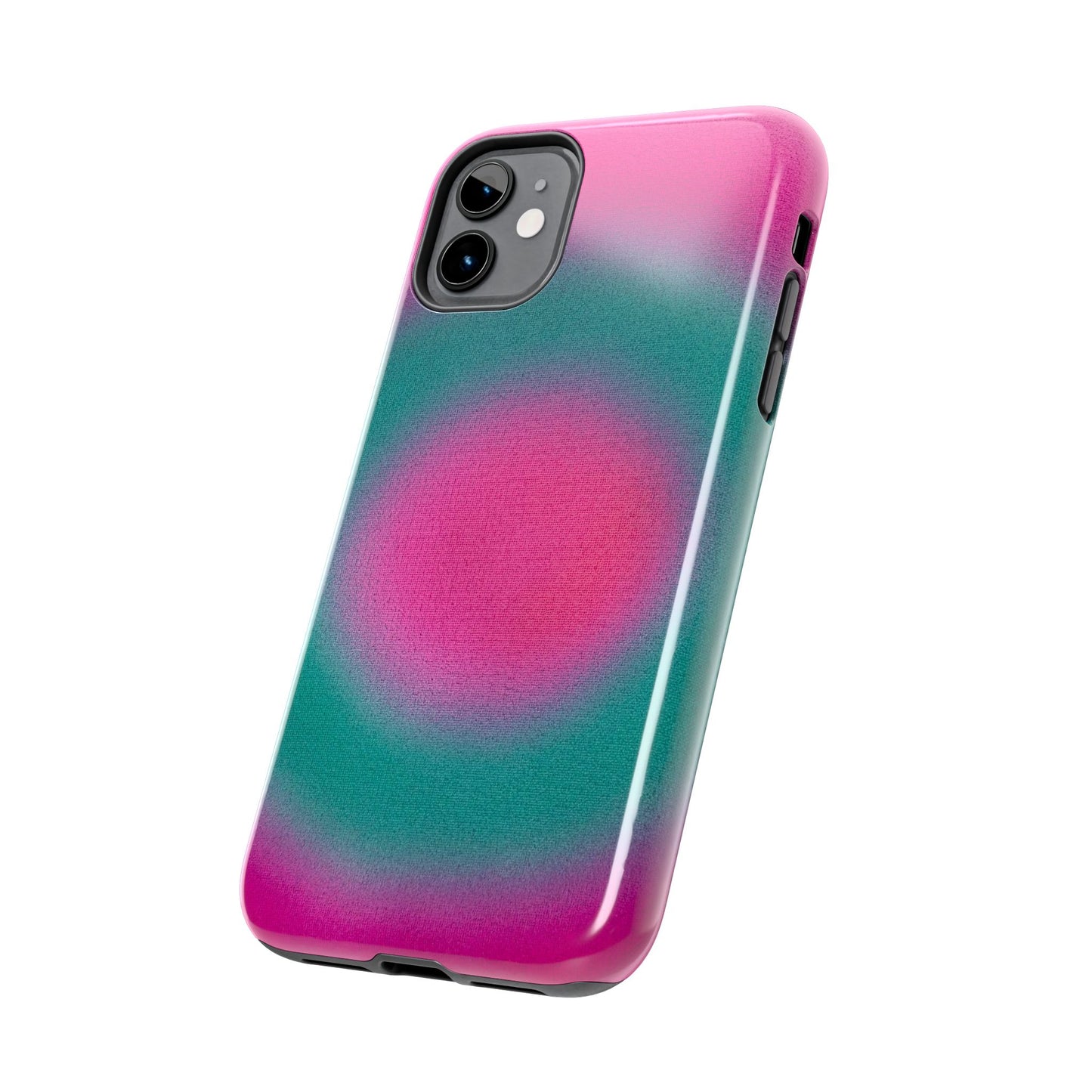 "watermelon swirl" aura airbrush iPhone case