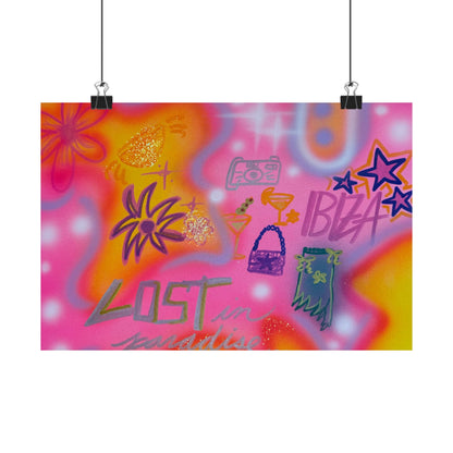 "ibiza" airbrush horizontal print