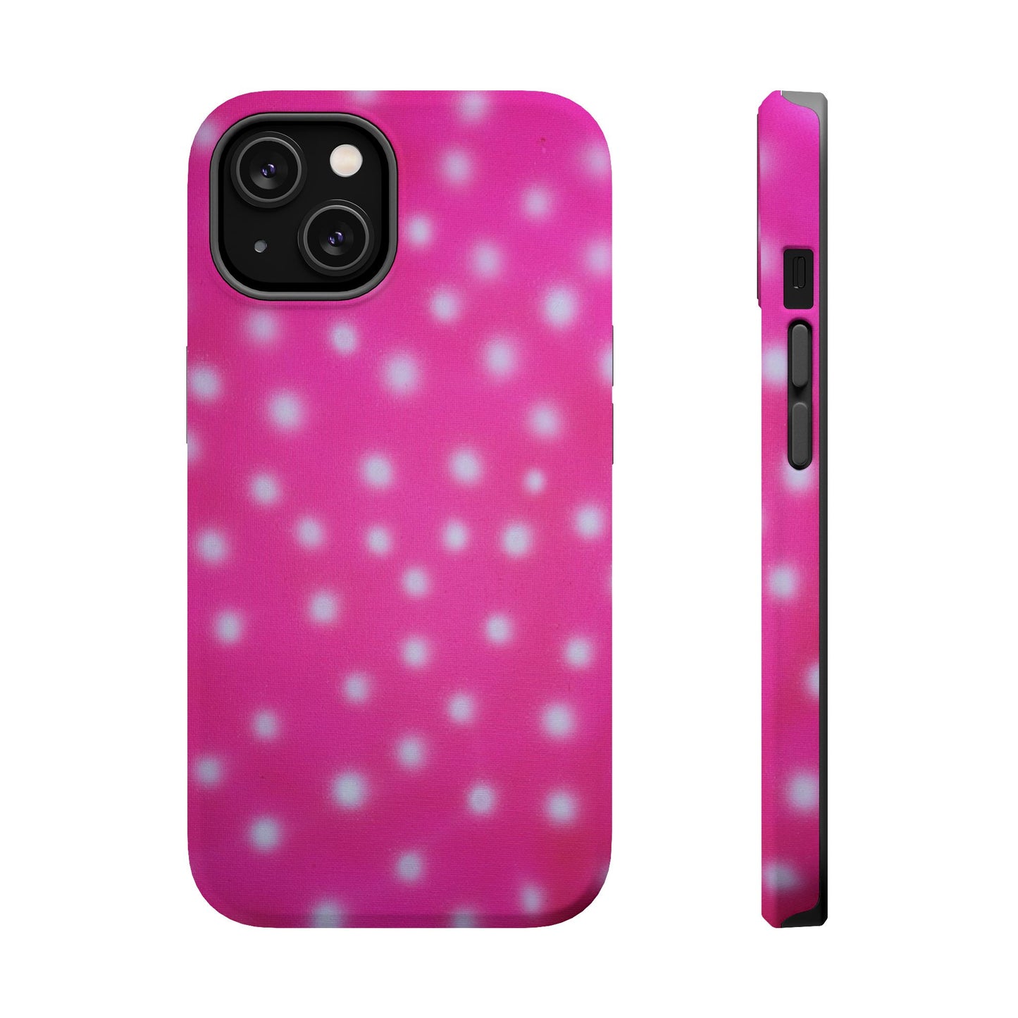 MagSafe "bubblegum polka dot" airbrush iPhone case