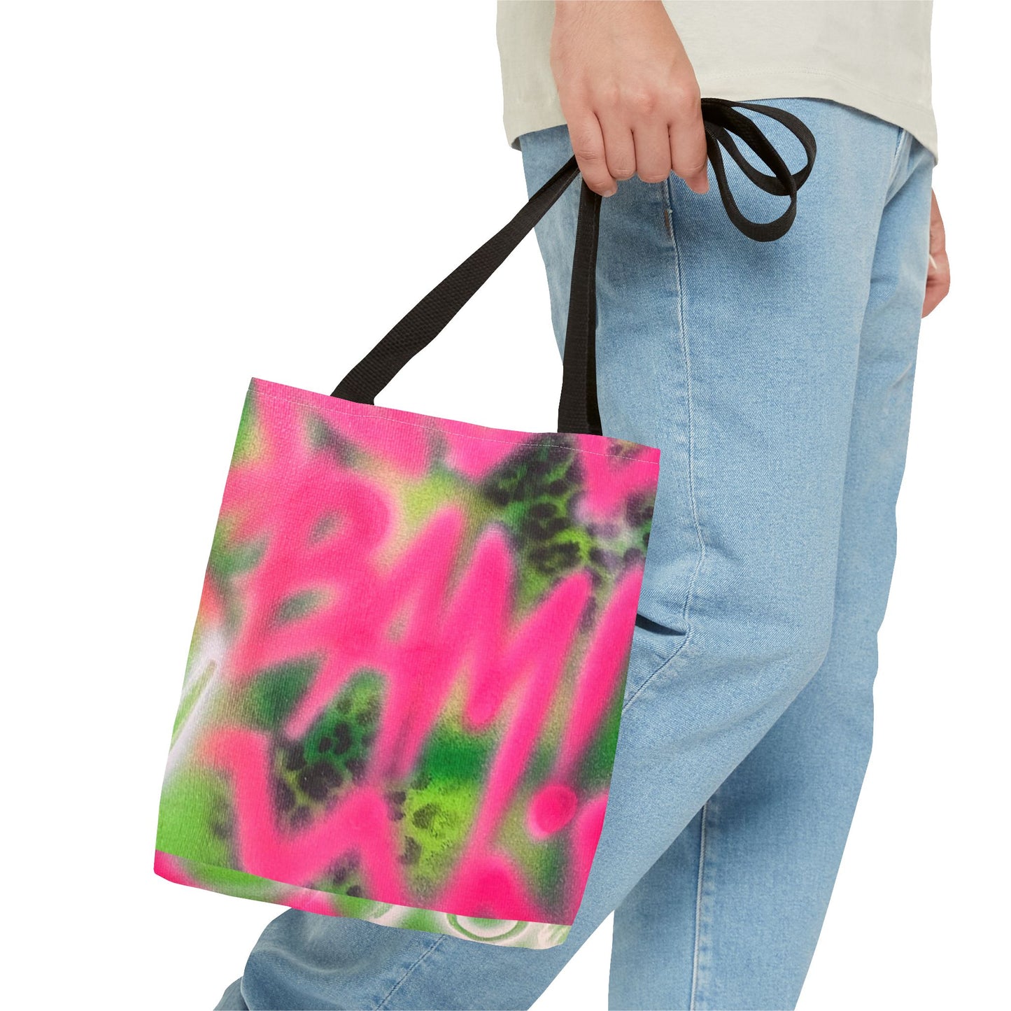"BAM!" airbrush tote bag