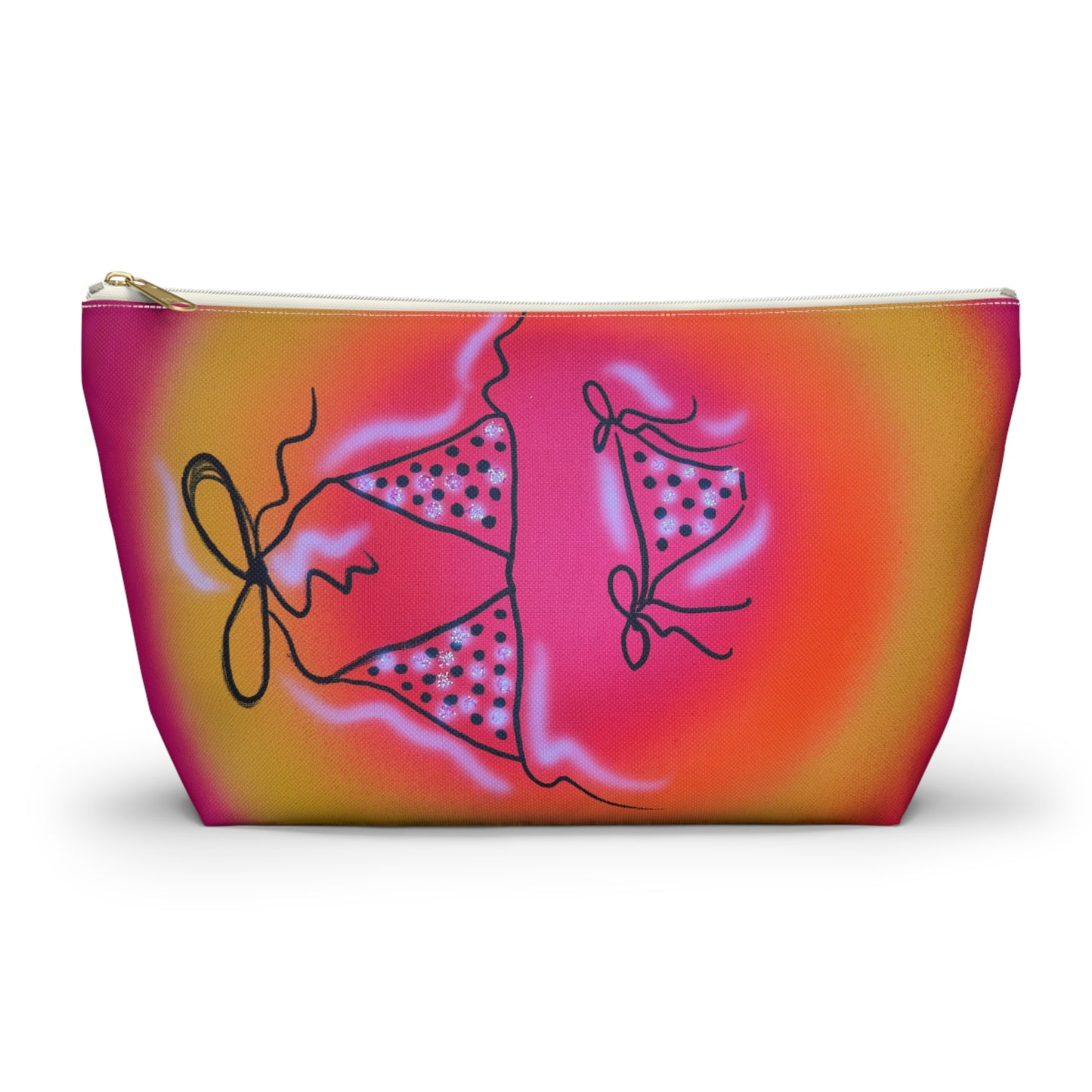 "glitter bikini" airbrush makeup pouch