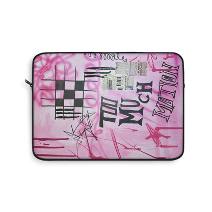 "too much motion" airbrush laptop sleeve