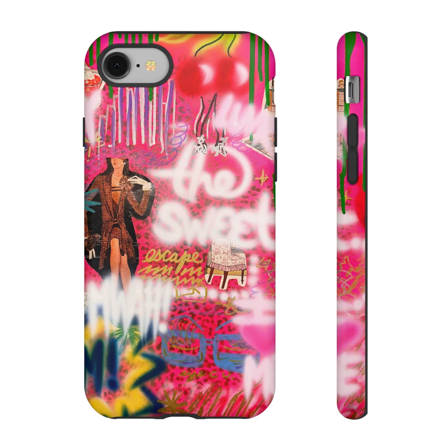 "sweet escape" airbrush iPhone case