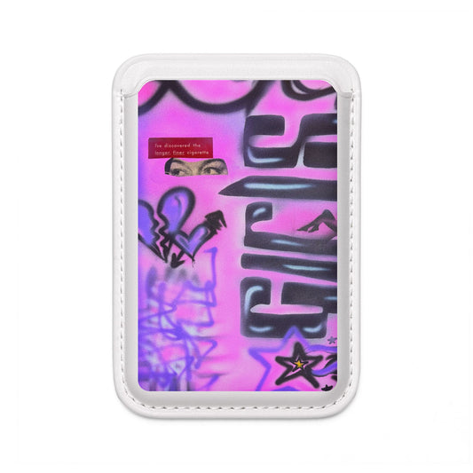"purple princess" airbrush vegan wallet (Magsafe® Compatible)