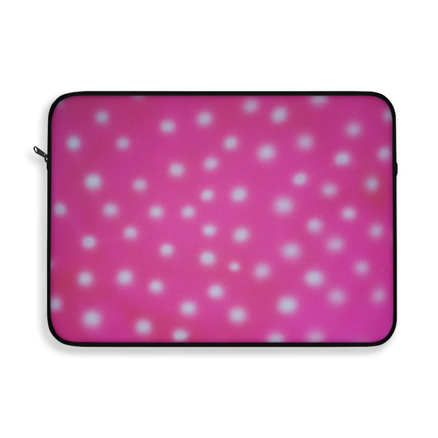 "bubblegum polka dot" airbrush laptop sleeve