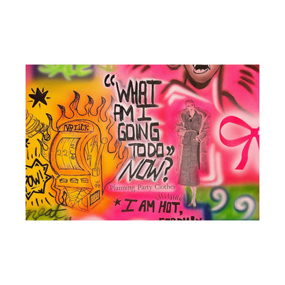 "out of luck" airbrush horizontal print