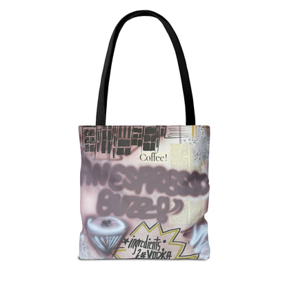"espresso martini" airbrush tote bag