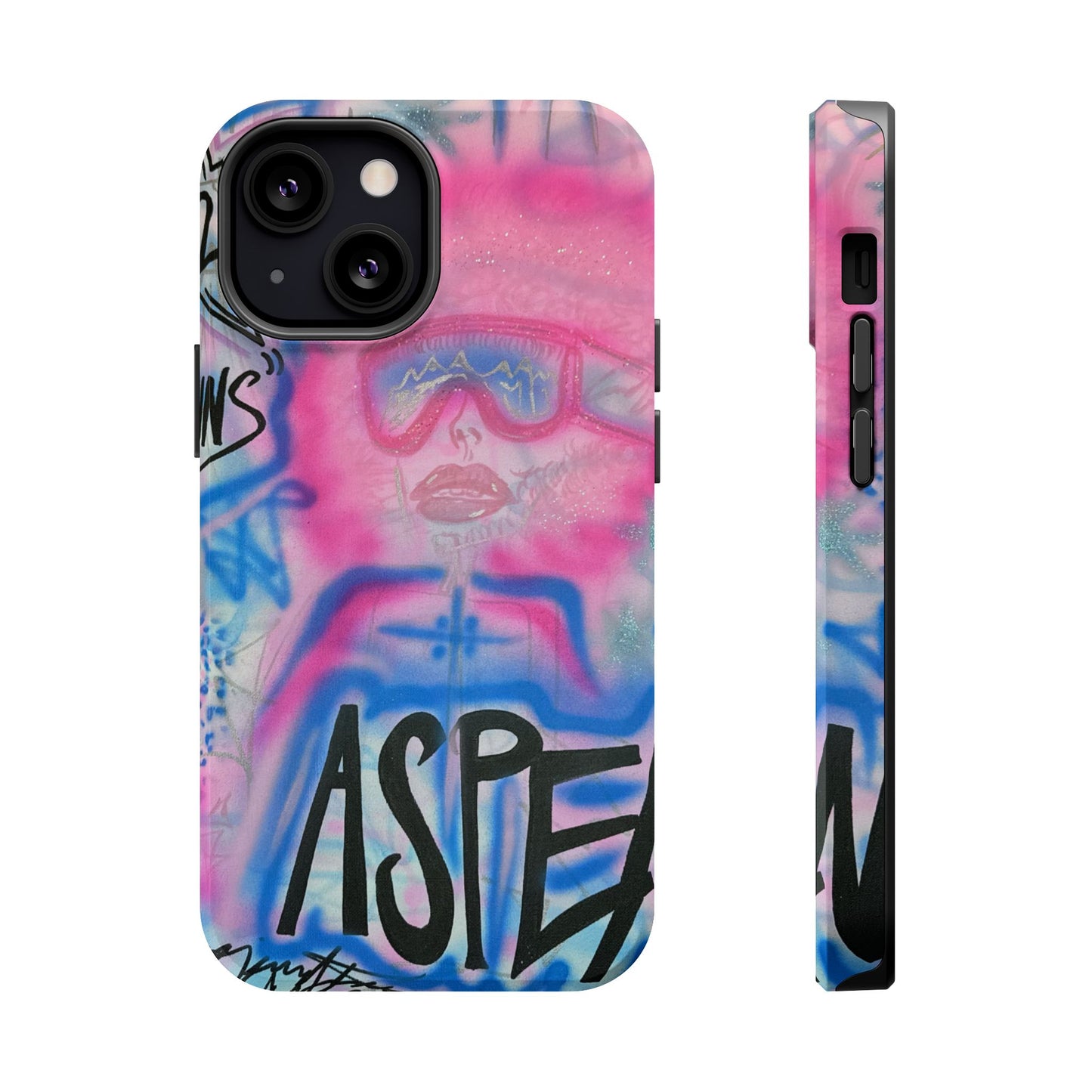 MagSafe "aspen aspirations" airbrush iPhone case