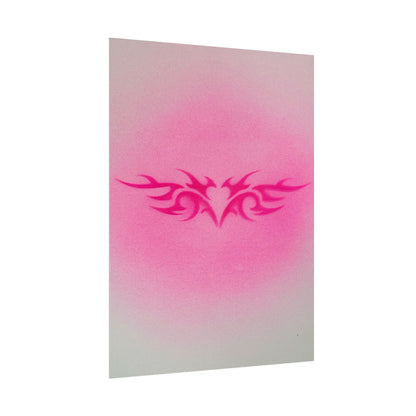 limited edition "trampstamp" airbrush rolled print