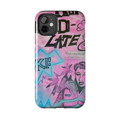 "avant le ski" airbrush iPhone case
