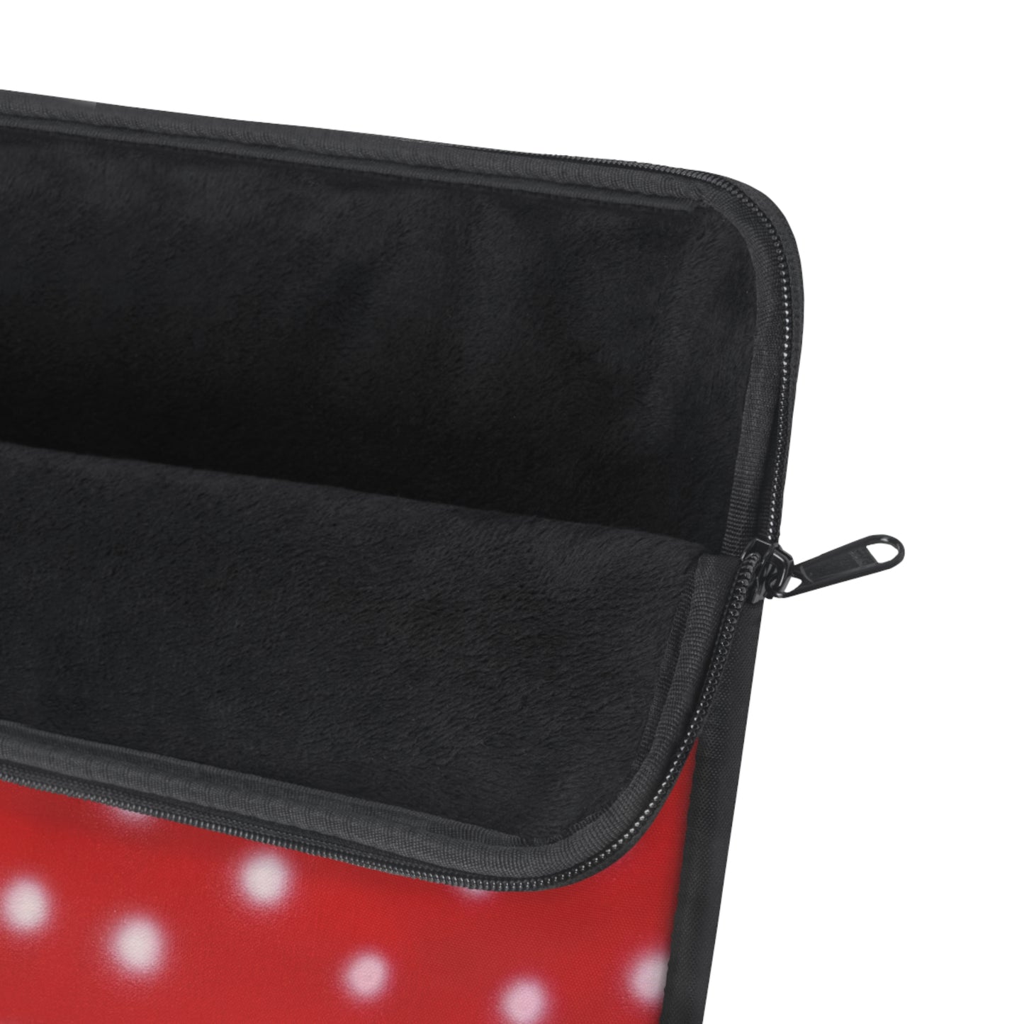 "cherry crush polka dot" airbrush laptop sleeve