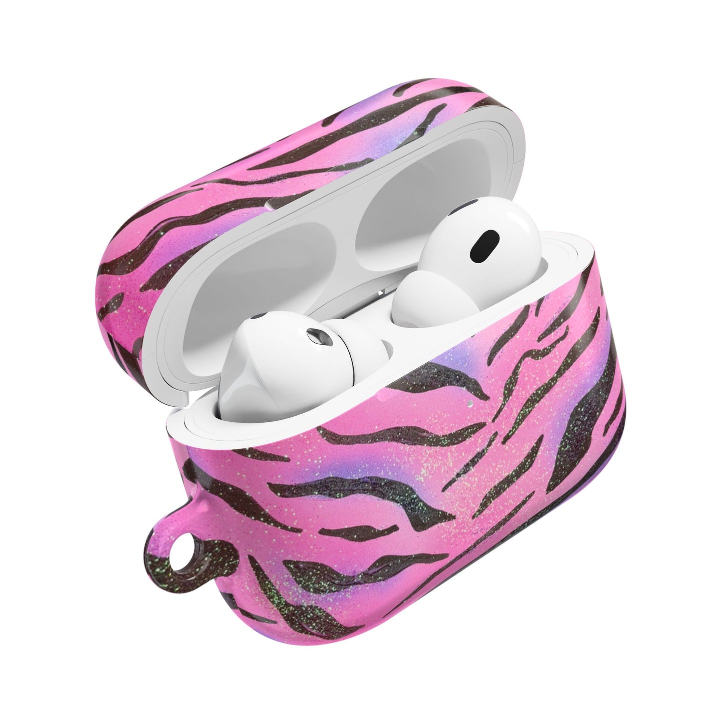 "glitter zebra" airbrush airpod cases