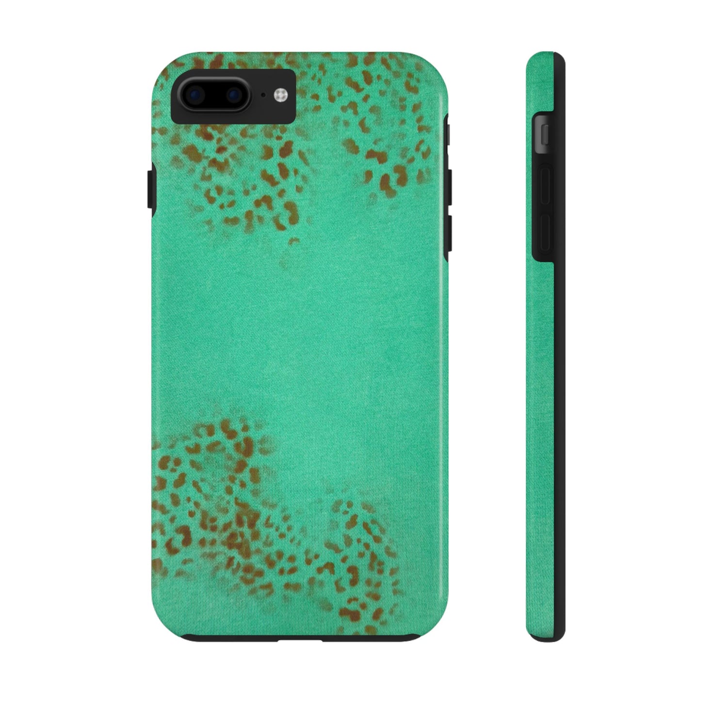 "teal cheetah" airbrush iPhone case