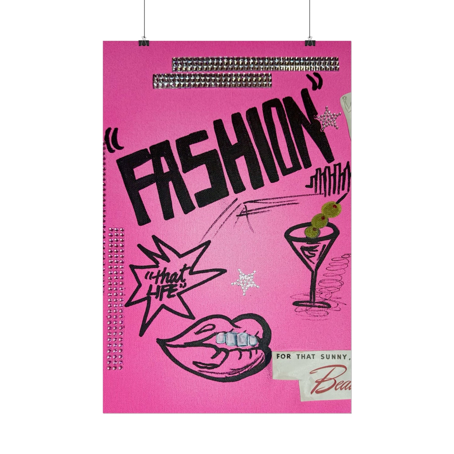 "high fashion" airbrush rolled print