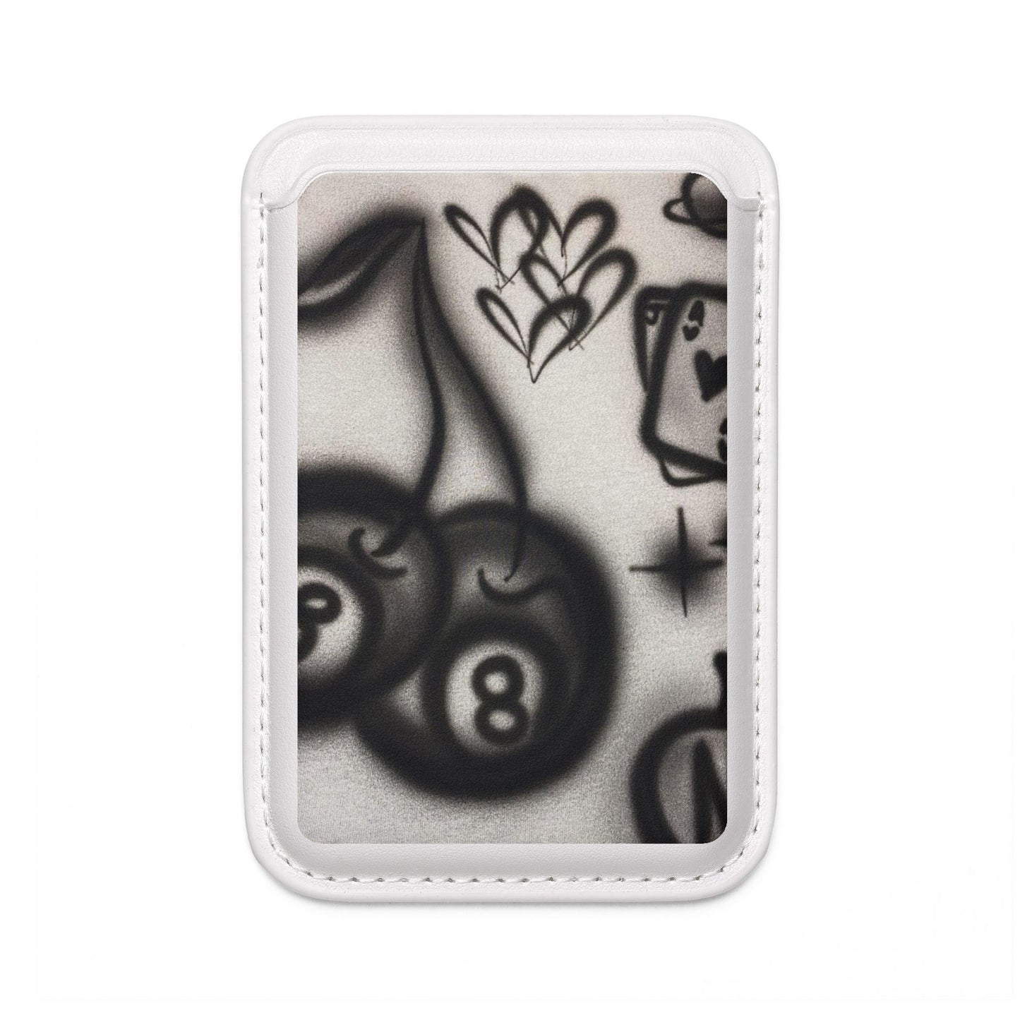 "hidden ace" airbrush vegan wallet (Magsafe® Compatible)