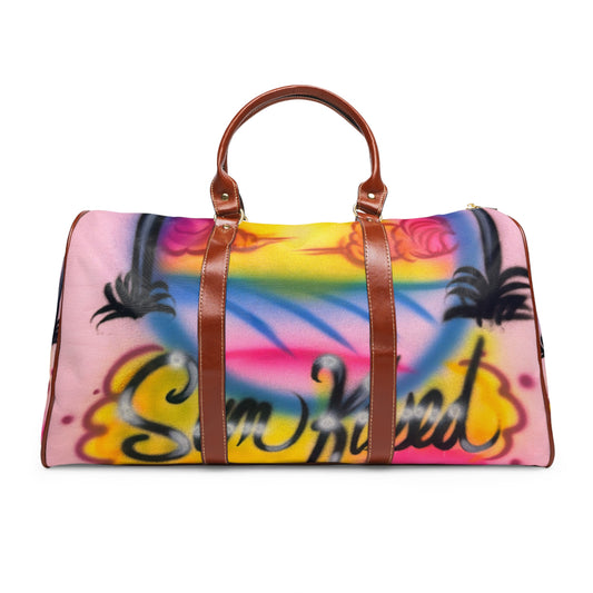 "sunkissed" airbrush waterproof travel bag