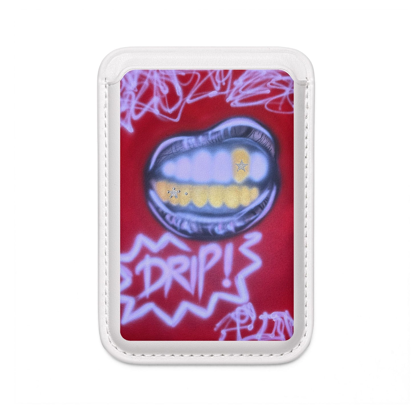 "tooth drip" airbrush vegan wallet (Magsafe® Compatible)