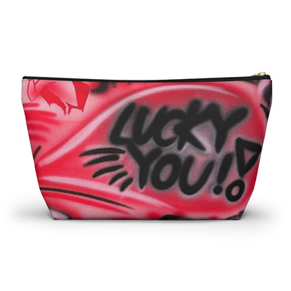 "lucky you pt. 3" airbrush makeup pouch
