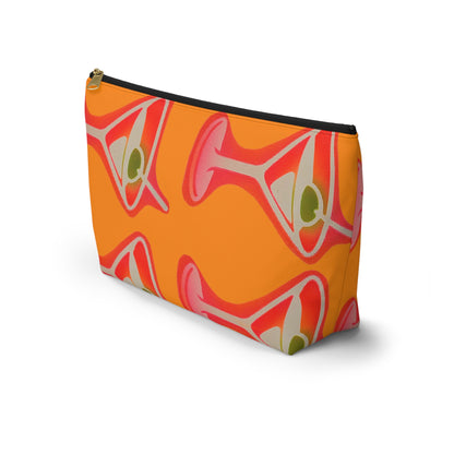 "shaken, not stirred" airbrush makeup pouch