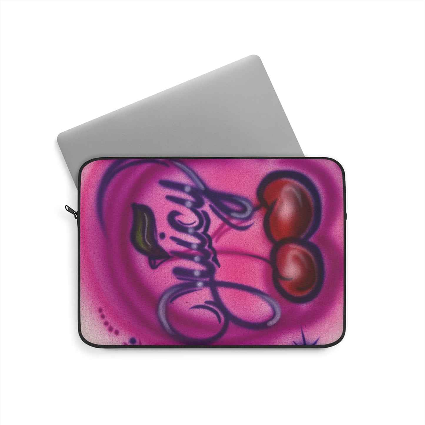 "juicy" airbrush laptop sleeve