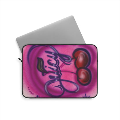 "juicy" airbrush laptop sleeve