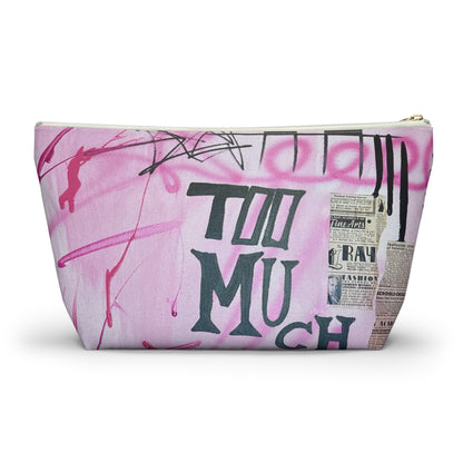 “too much motion" airbrush makeup pouch