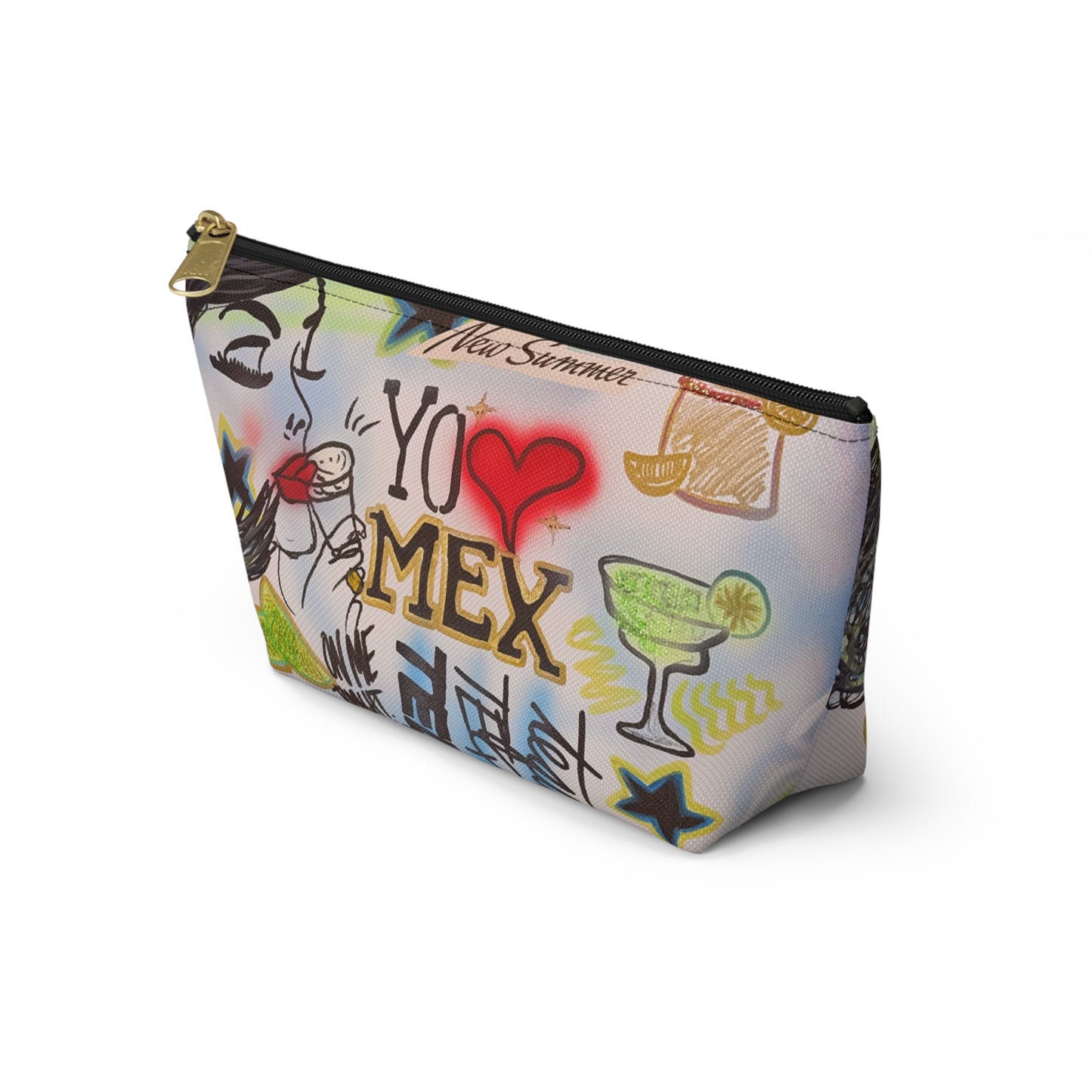 "salted lime" airbrush makeup pouch
