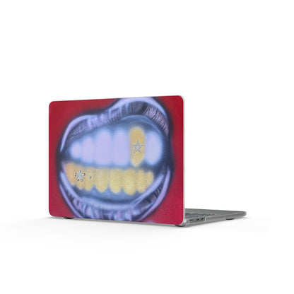 "tooth drip" airbrush matte macbook case