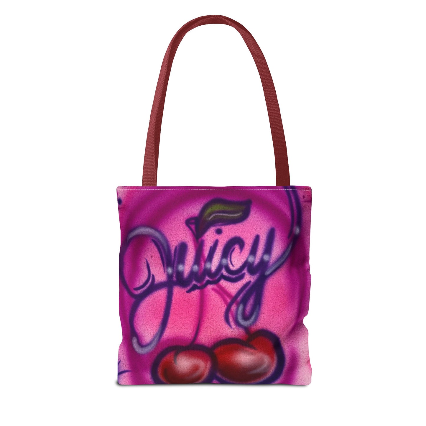 "juicy" airbrush tote bag