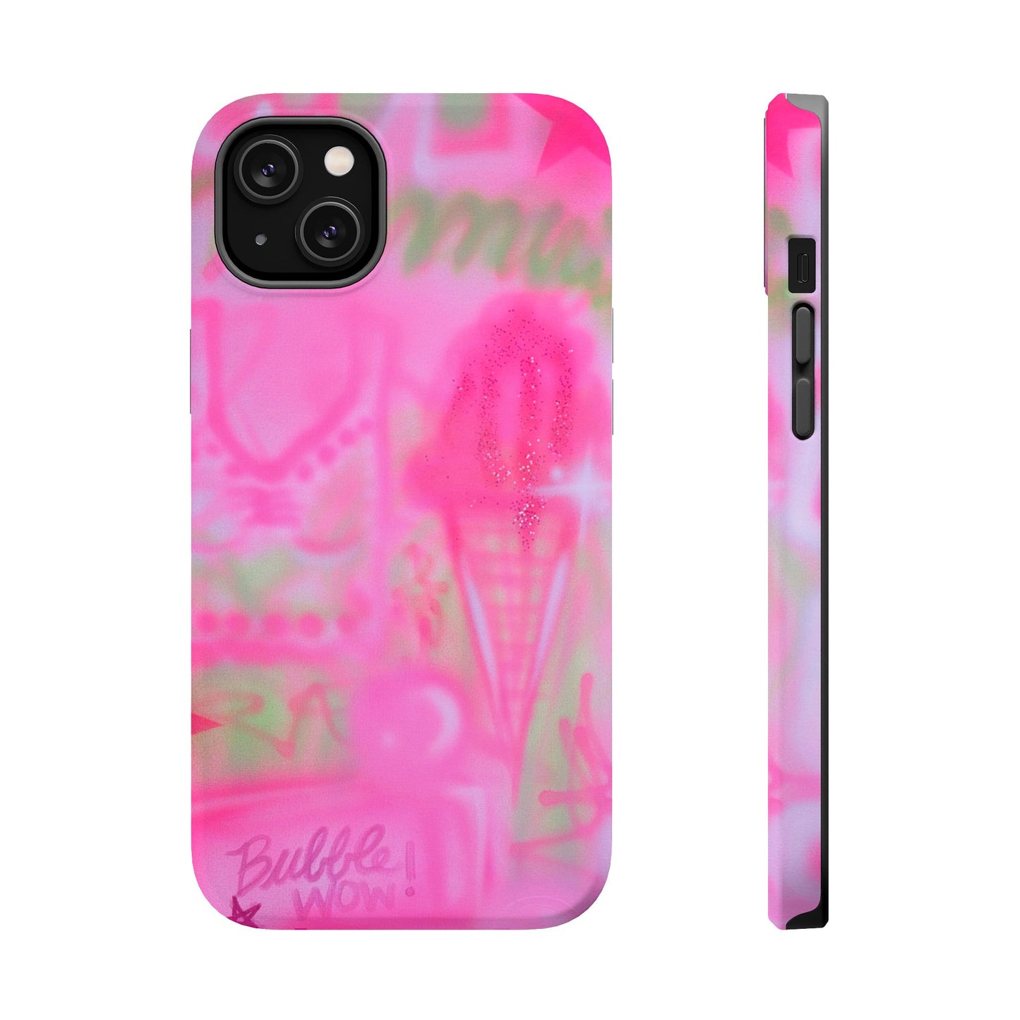 MagSafe "miami matcha" airbrush iPhone case