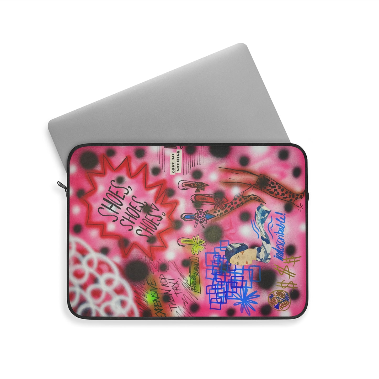 "indescribable cost" airbrush laptop sleeve