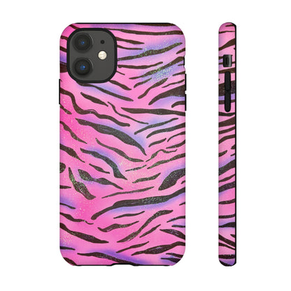 "glitter zebra" airbrush iPhone case