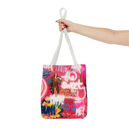 "sweet escape" airbrush tote bag