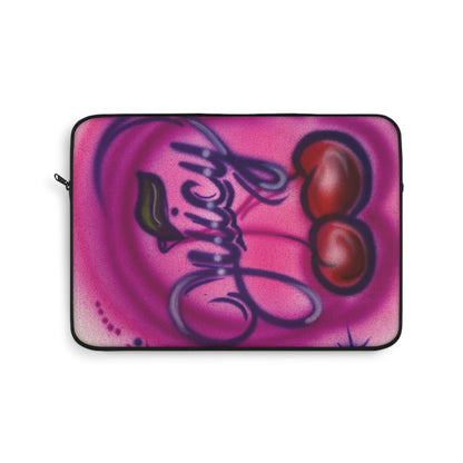 "juicy" airbrush laptop sleeve