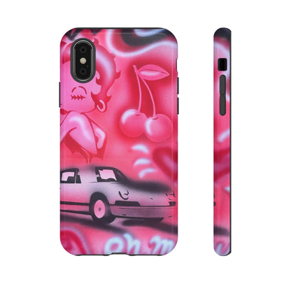 "on her way" airbrush iPhone case