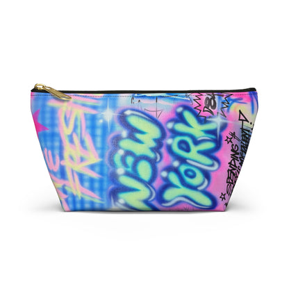 "spending $$ is my talent" airbrush makeup pouch