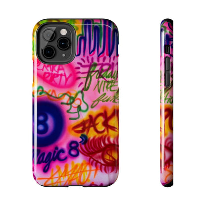 "colorful chaos" airbrush iPhone case