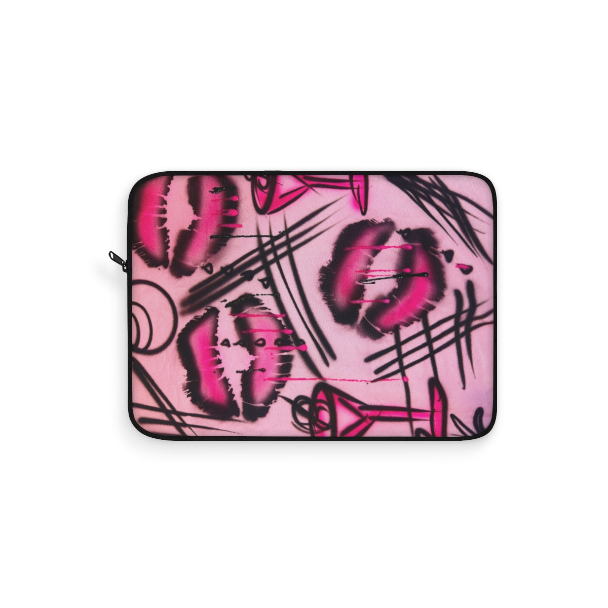 "glossy pout" airbrush laptop sleeve