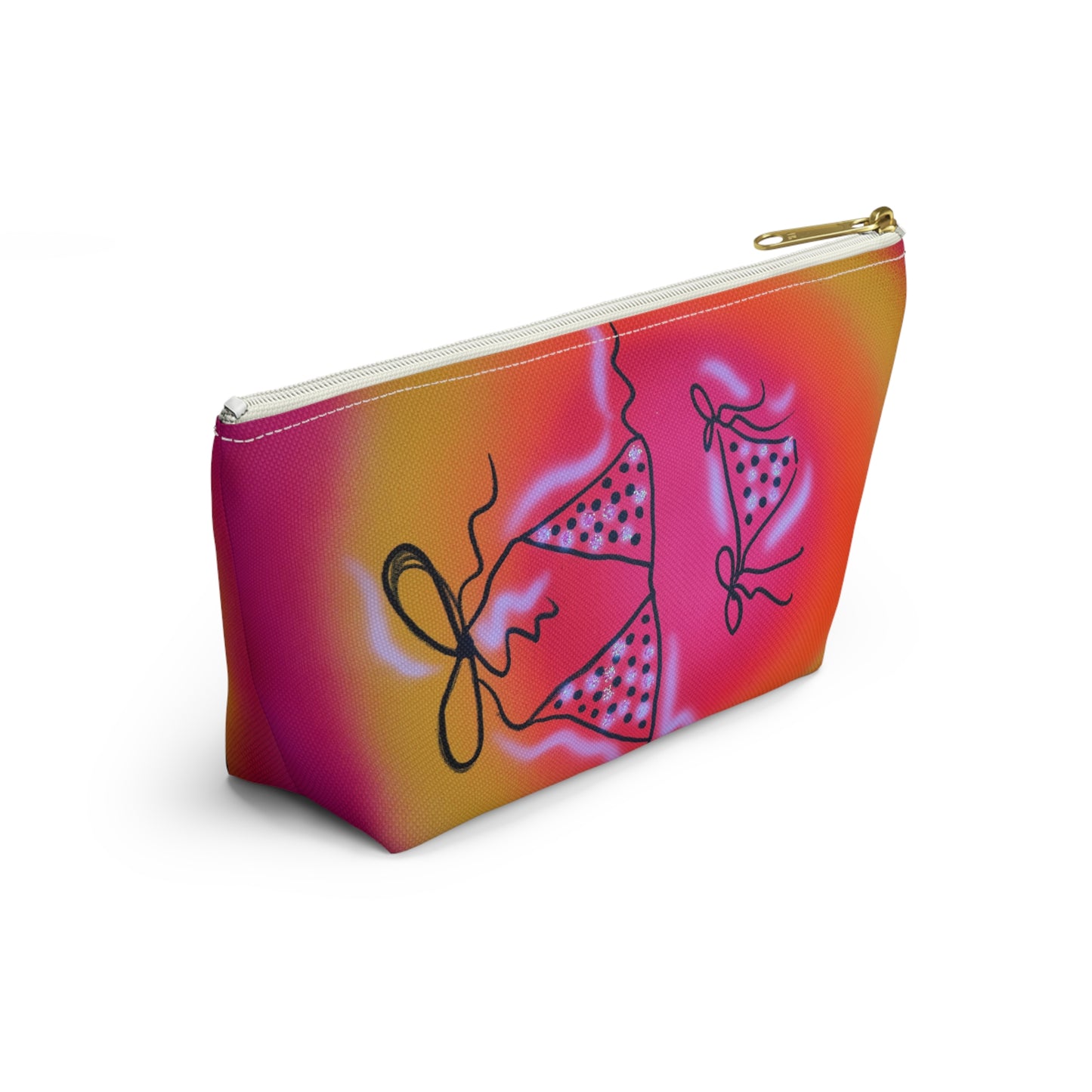 "glitter bikini" airbrush makeup pouch