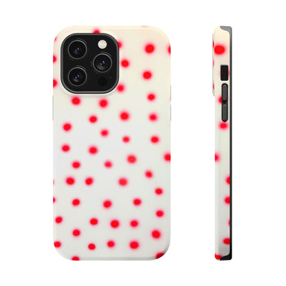 MagSafe "vanilla cherry polka dot" airbrush iPhone case