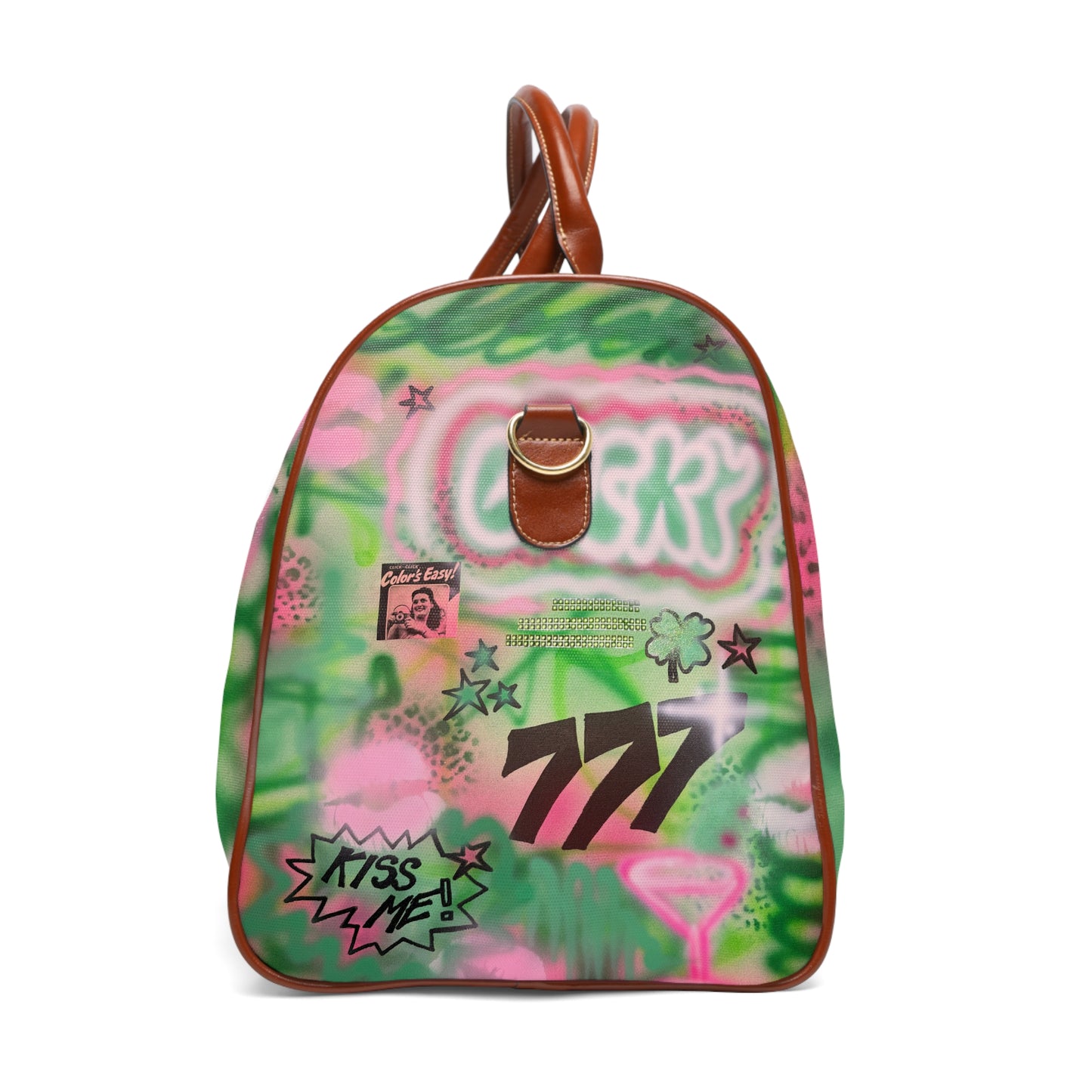 "so lucky" airbrush waterproof travel bag