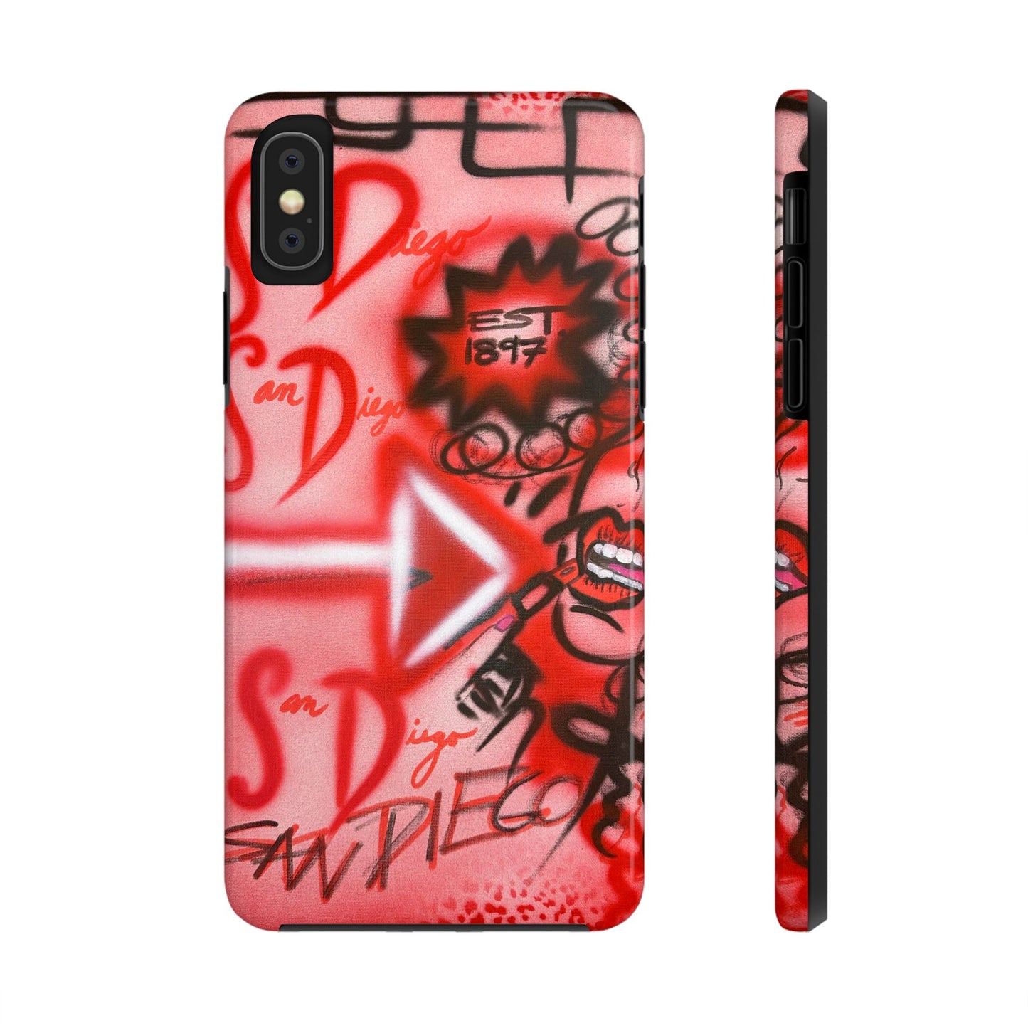 "san diego" airbrush iPhone case