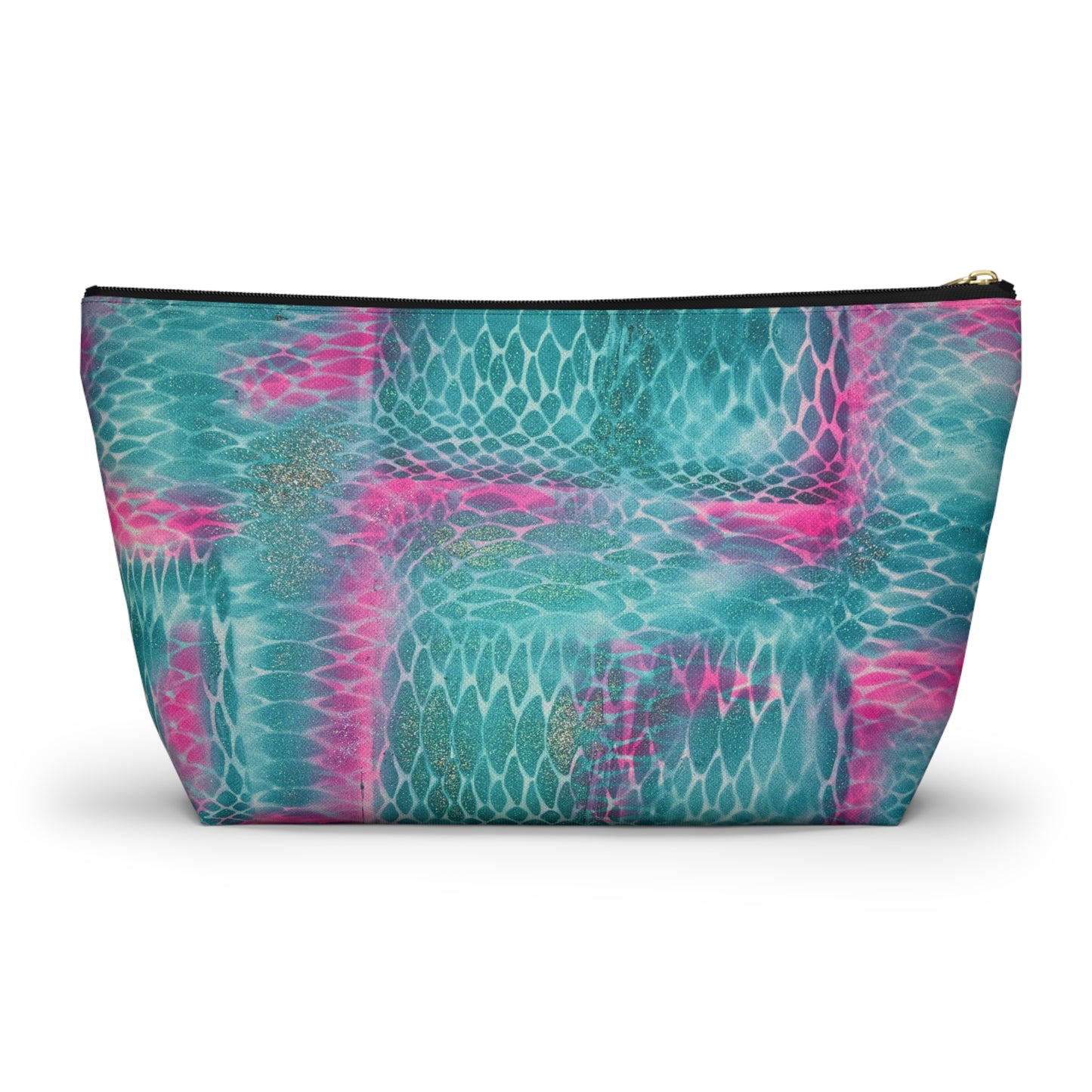 "snake skin" airbrush makeup pouch