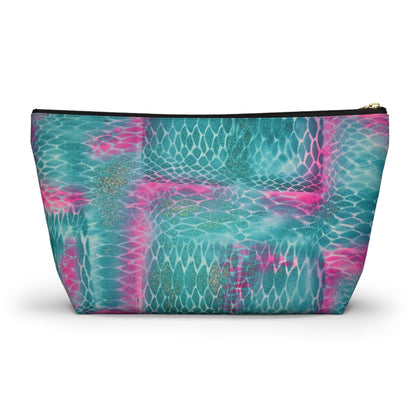 "snake skin" airbrush makeup pouch