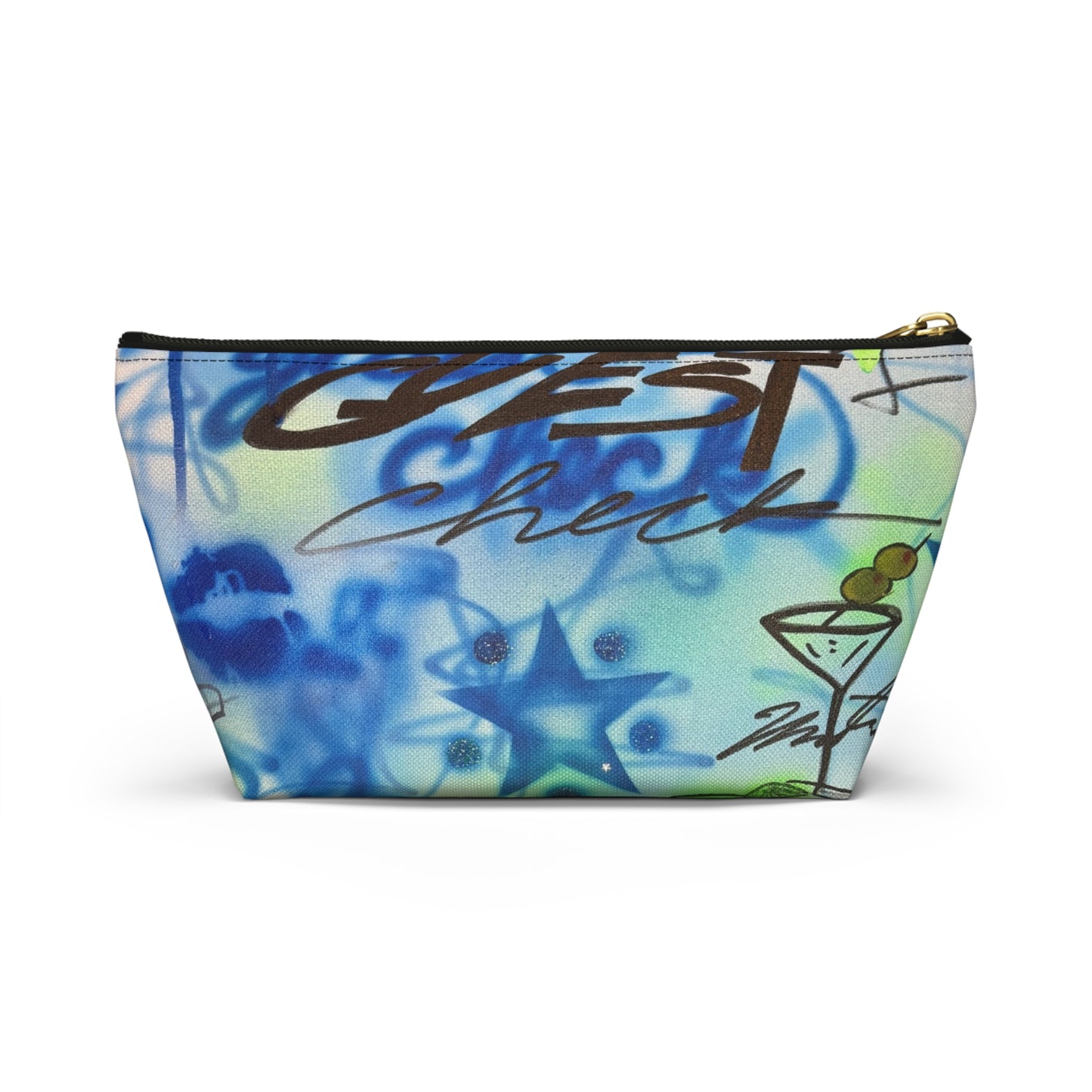 "guest check" airbrush makeup pouch