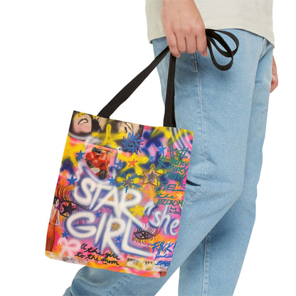 "STARGIRL" airbrush tote bag